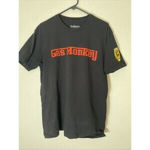 Gas Monkey Garage T Shirt Large Black Texas Made In USA